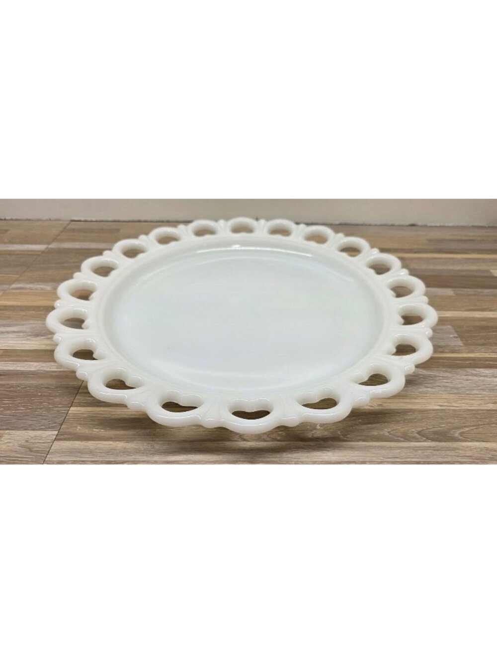 Vintage Anchor Hocking Lace Edge "Old Colony" Serving Platter or Plate 13"